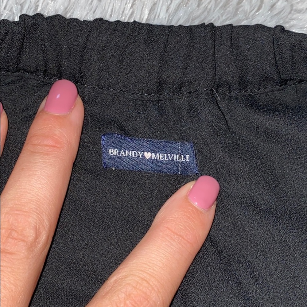 NWOT BRANDY MELVILLE soft black shorts - Picture 2 of 3
